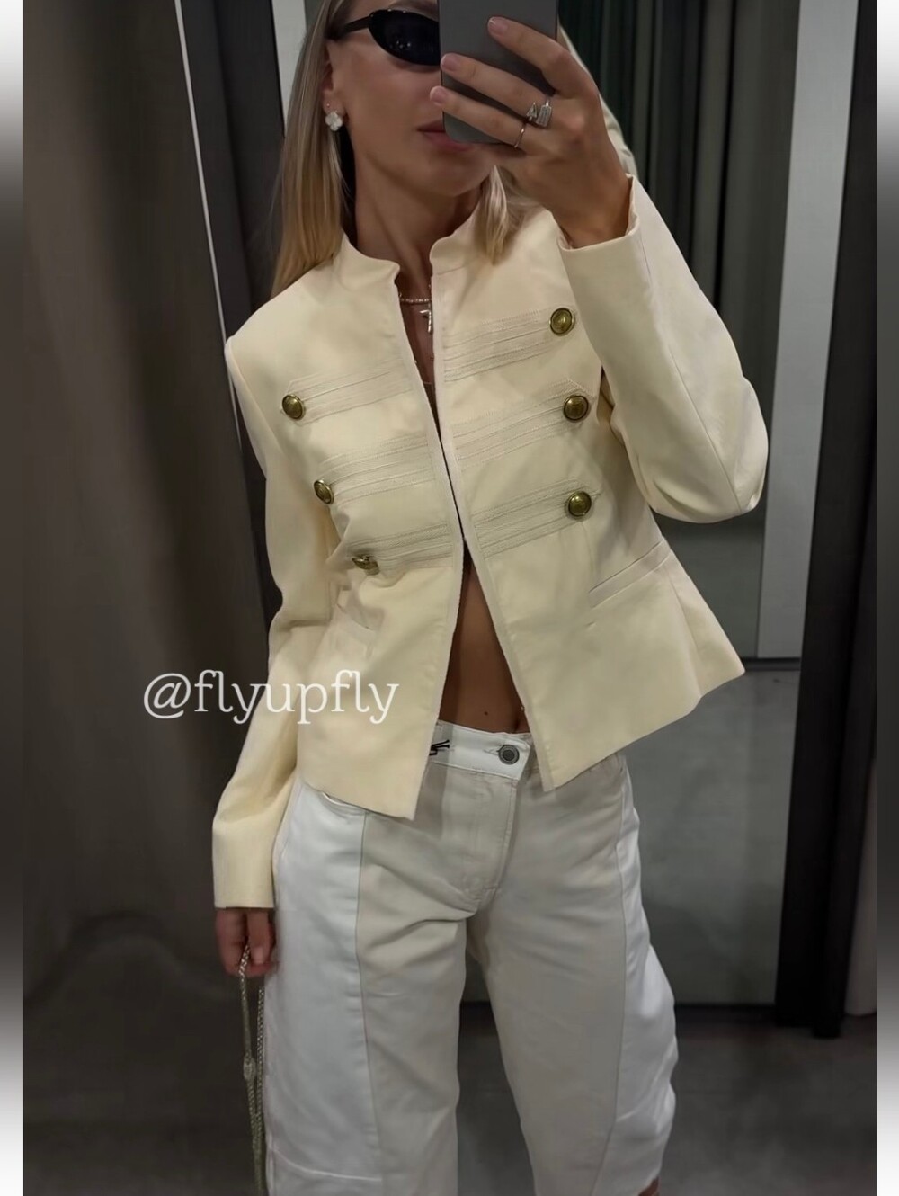 ZARA FITTED BUTTON JACKET Size XS S